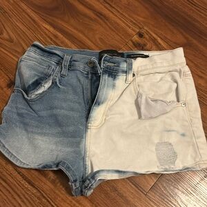 Spit died Jean shorts